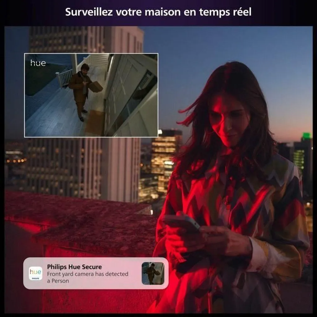 Caméra factice Philips avec boîtier réaliste - Dissuasion extérieure IP - 6