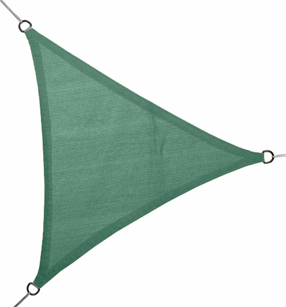 Tenda a Vela Triangolare Faura Verde 3,6m - Ombra per Giardino e Terrazzo
