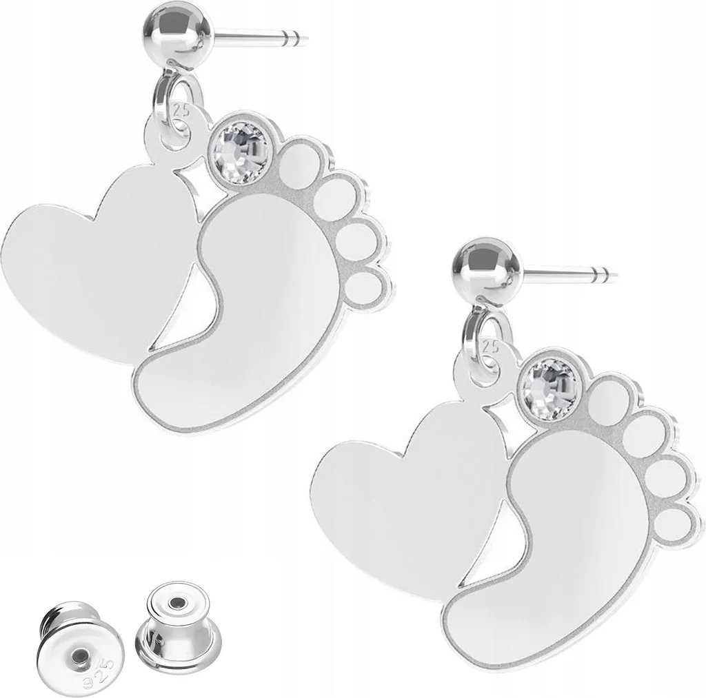 Orecchini A Coniglio In Argento 925 – Cartoon 8mm – Gioielli Per Donne E Bambine In Confezione Regalo