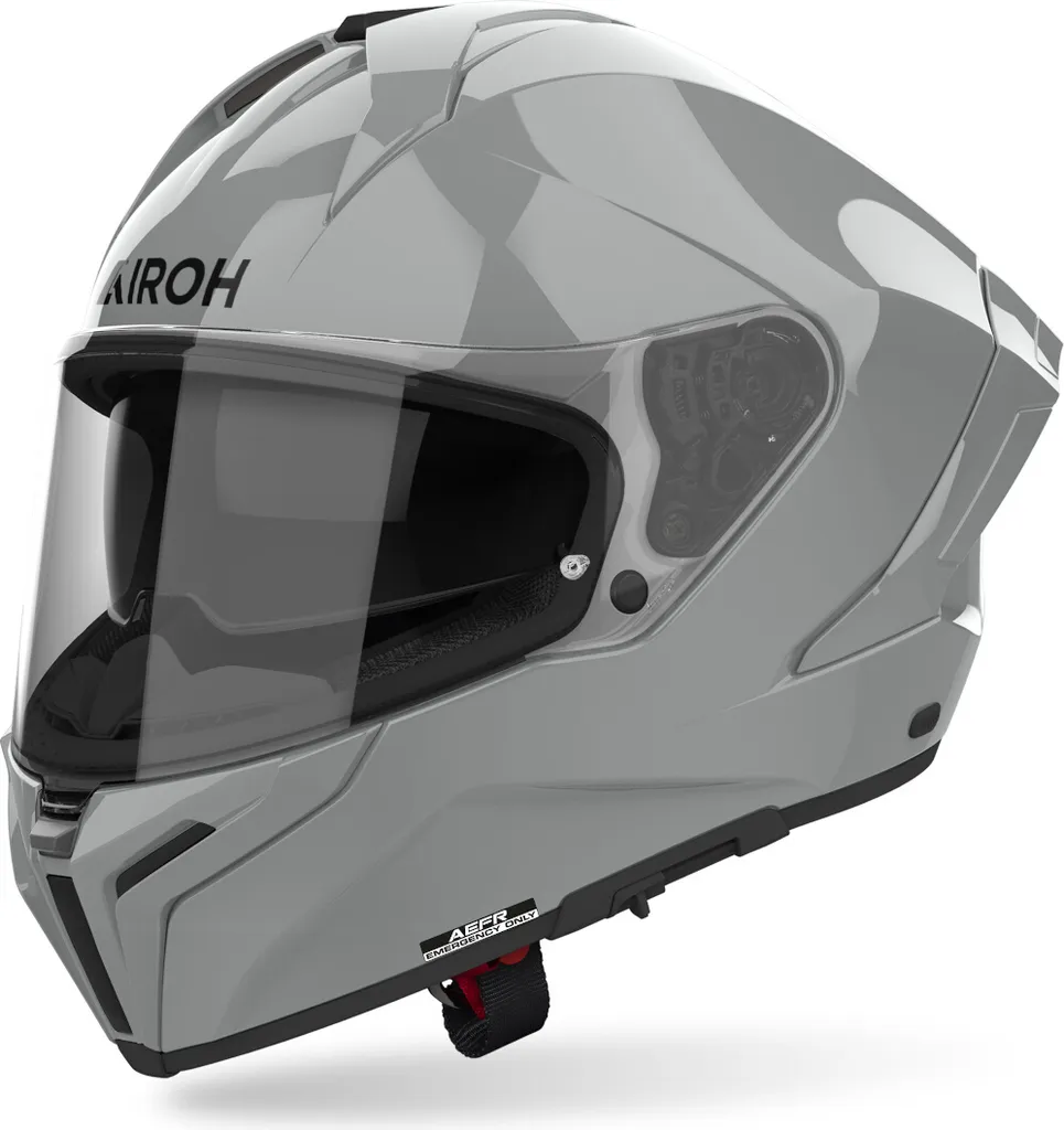 Casque Airoh Matryx Color gris clair idéal pour longs voyages à moto L