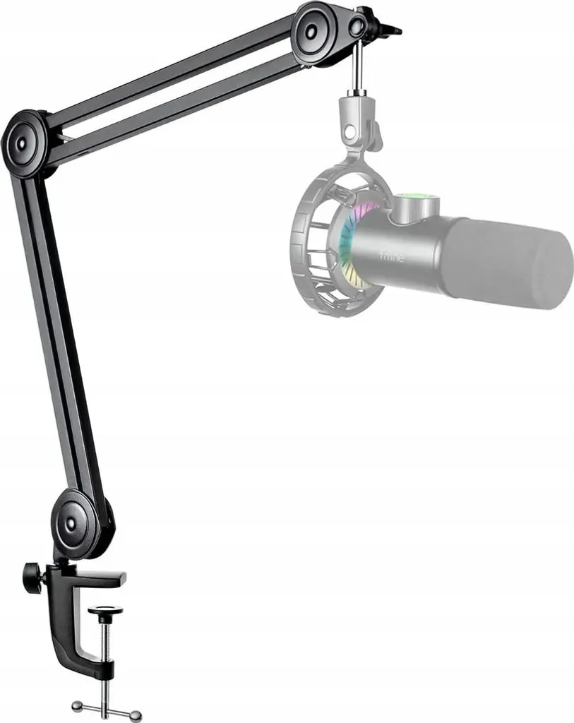 Fifine BM63 Bras de Micro articulé de bureau - Support Noir robuste