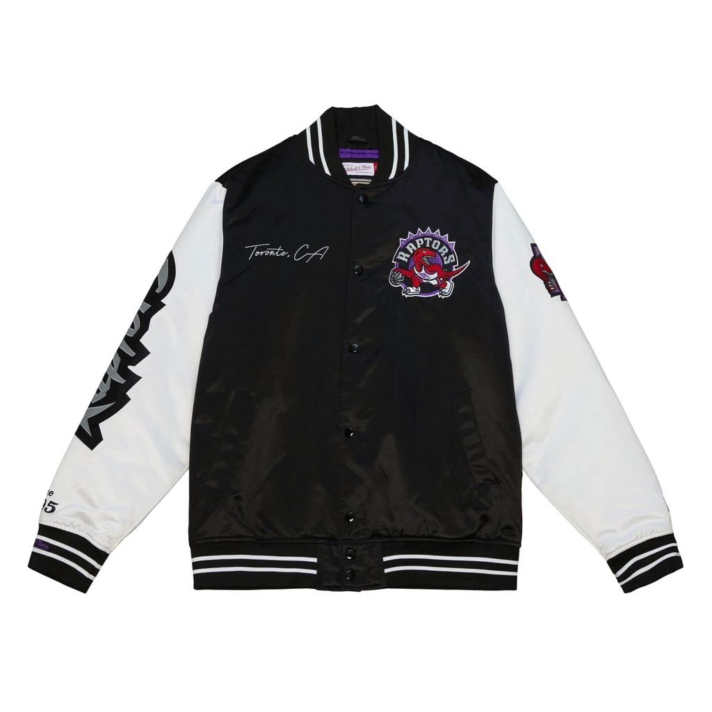 Toronto Raptors NBA Mitchell & Ness Team Origins Varsity Satin Jacke-L