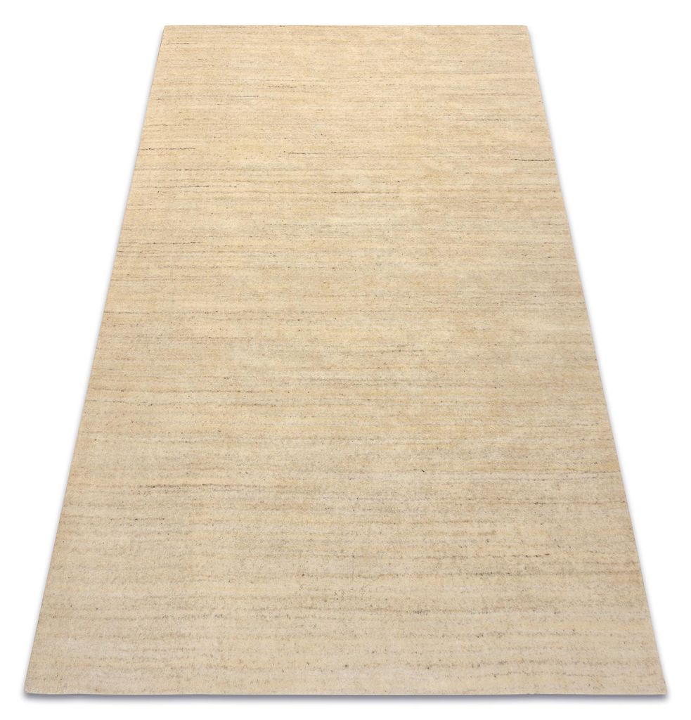 Wollteppich BERBER LOOM natural creme - HANDGEWEBT, Mélange, dick beige 70x140 cm