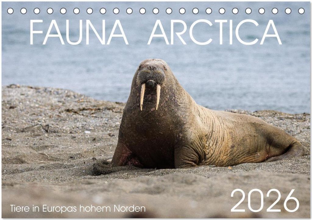 Fauna arctica (Tischkalender 2026 DIN A5 quer), CALVENDO Monatskalender