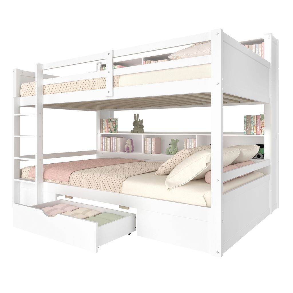 Etagenbett mit 2 Schlafgelegenheiten und Lattenrost, 90x200 Produktbild 