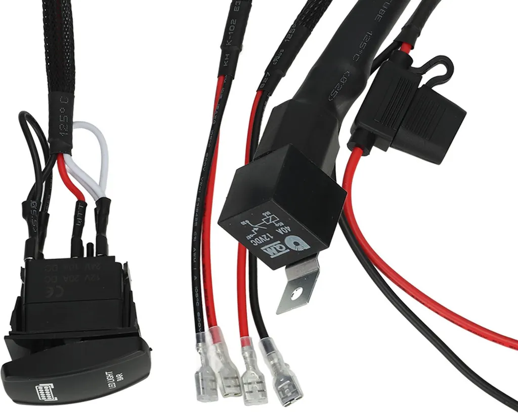 Faisceau électrique pour rampes LED SUV et ATV avec commande 5 pôles - 4