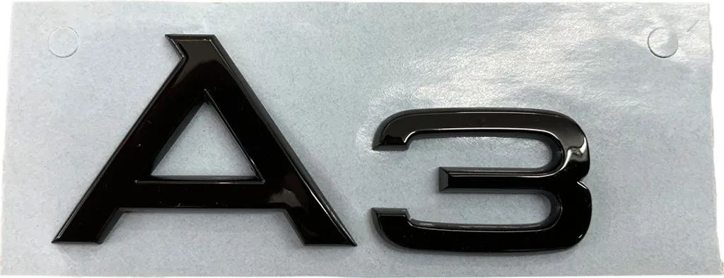 Acquista Logo Nero Audi A3 Originale - Emblema Black Edition 2024