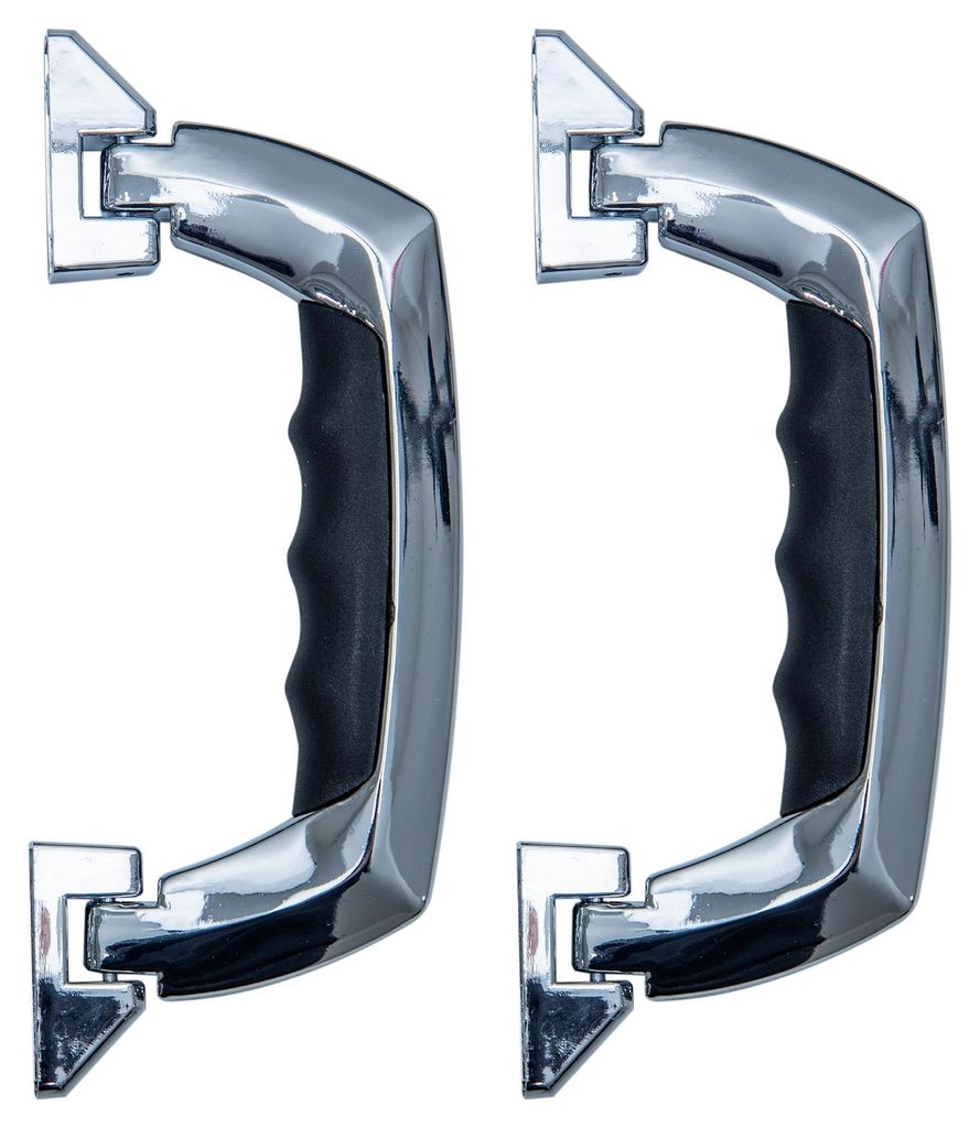 Koffergriff im 2er Set von HMF mit den Maßen 19 x 7.5 cm in Silber