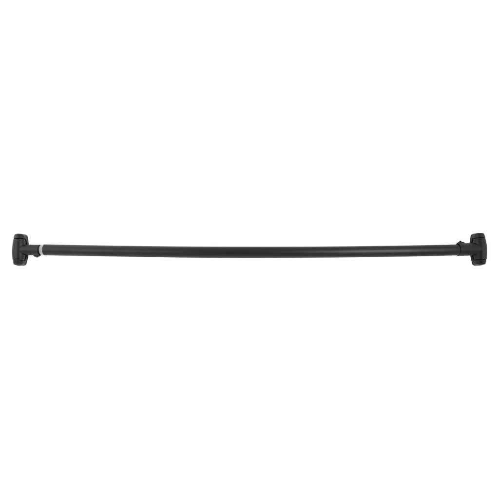 Tringle à rideau de douche courbée noire extensible 110-200cm robuste - 6
