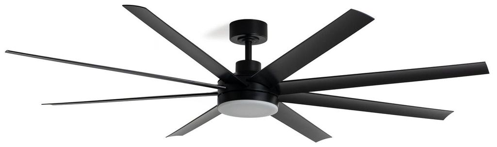 Deckenventilator mit Licht Lautlos DC Hidra Schwarz Produktbild 