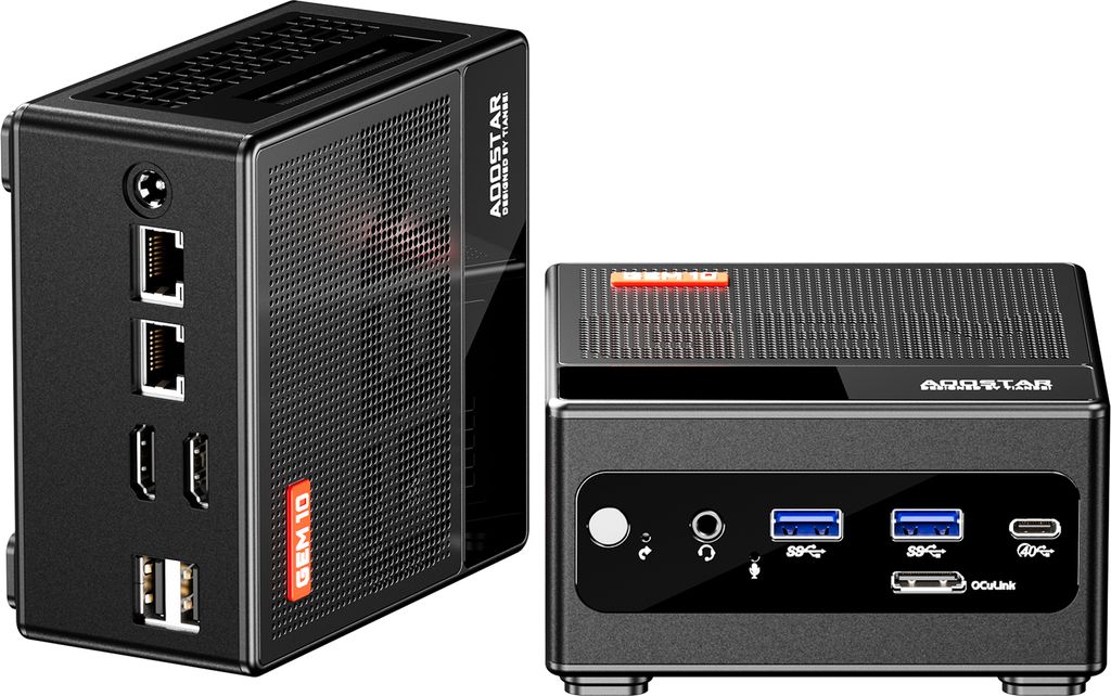 AOOSTAR Mini-PC Windows 11PRO 32G LPDRR5 RAM 512G SSD, Mini-Desktop-Computer AMD Ryzen? 7 6800H Prozessor, 8 Kerne 16 Threads, anpassbares BIOS WIF...
