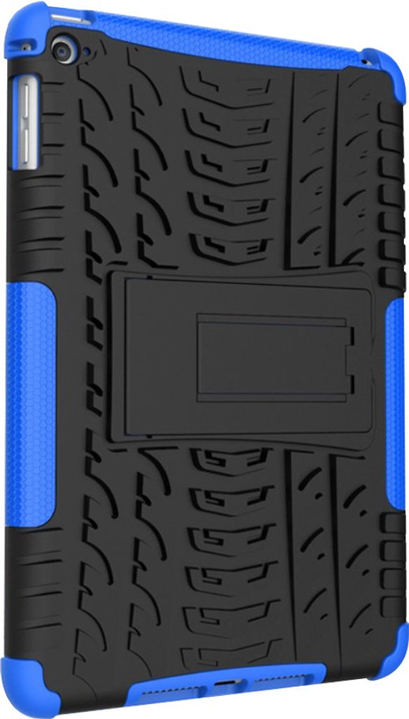 Peachy Reifenprofil-Abdeckung, Griff, Ständer, TPU-Kunststoff, Kompatibel mit iPad Mini 4 5 Hülle - Blau