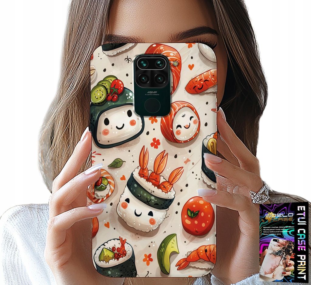 Fall Für Xiaomi Note 9 - Süss Lächelnd Sushi Fall Fall