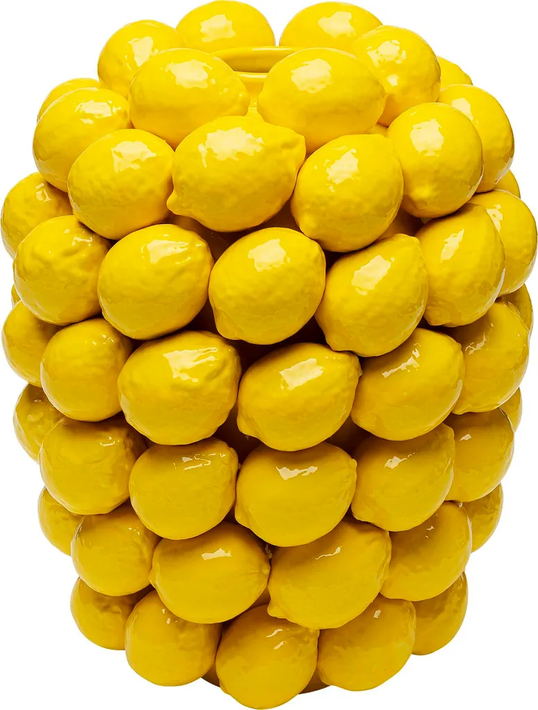 Vase Lemon Juice 40cm : l'objet déco jaune pour égayer un salon sombre