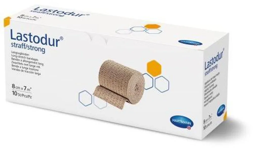 Bande de compression Lastodur 8cm x 7m - Set de 10 bandes élastiques