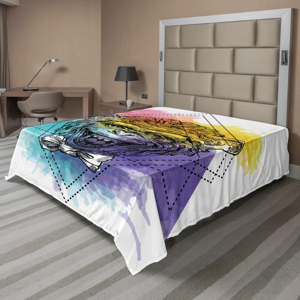 Lenzuolo Letto Bambini Scimmietta ABAKUHAUS 244x205 | Microfibra Soft