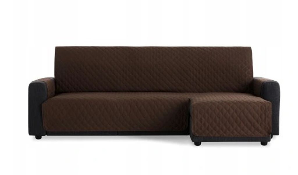 BESTCOVERS Rechtsseitig Ecksofaschutz Schonbezug Schutzbezug Ecksofa mit Ottomane Ecksofaschoner Ecksofabezug Sofaschonbezug (240 cm, Braun)