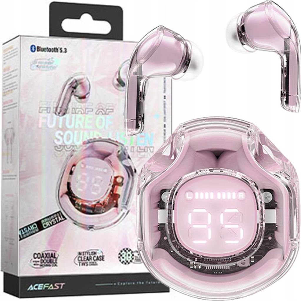 Casque sans fil Acefast T8 In-Canal Tws Bluetooth - Rose Image du produit 