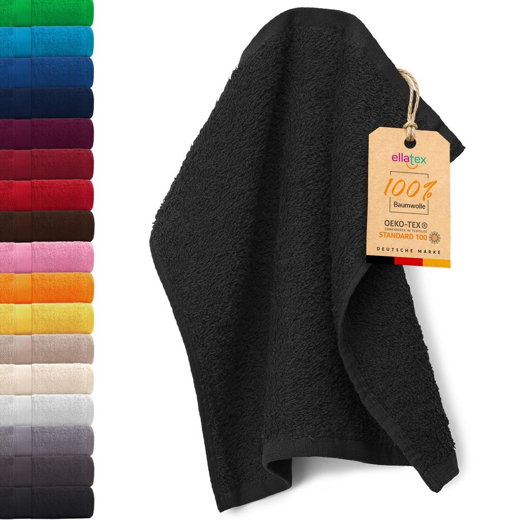 EllaTex PARIS Seiftuch 30x30 cm – 100% Baumwolle, 500 g/m² Produktbild 