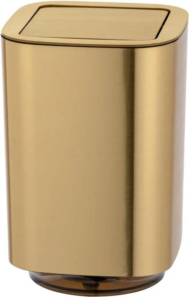 Seau de salle de bain doré brillant 5L inox - Chic et robuste
