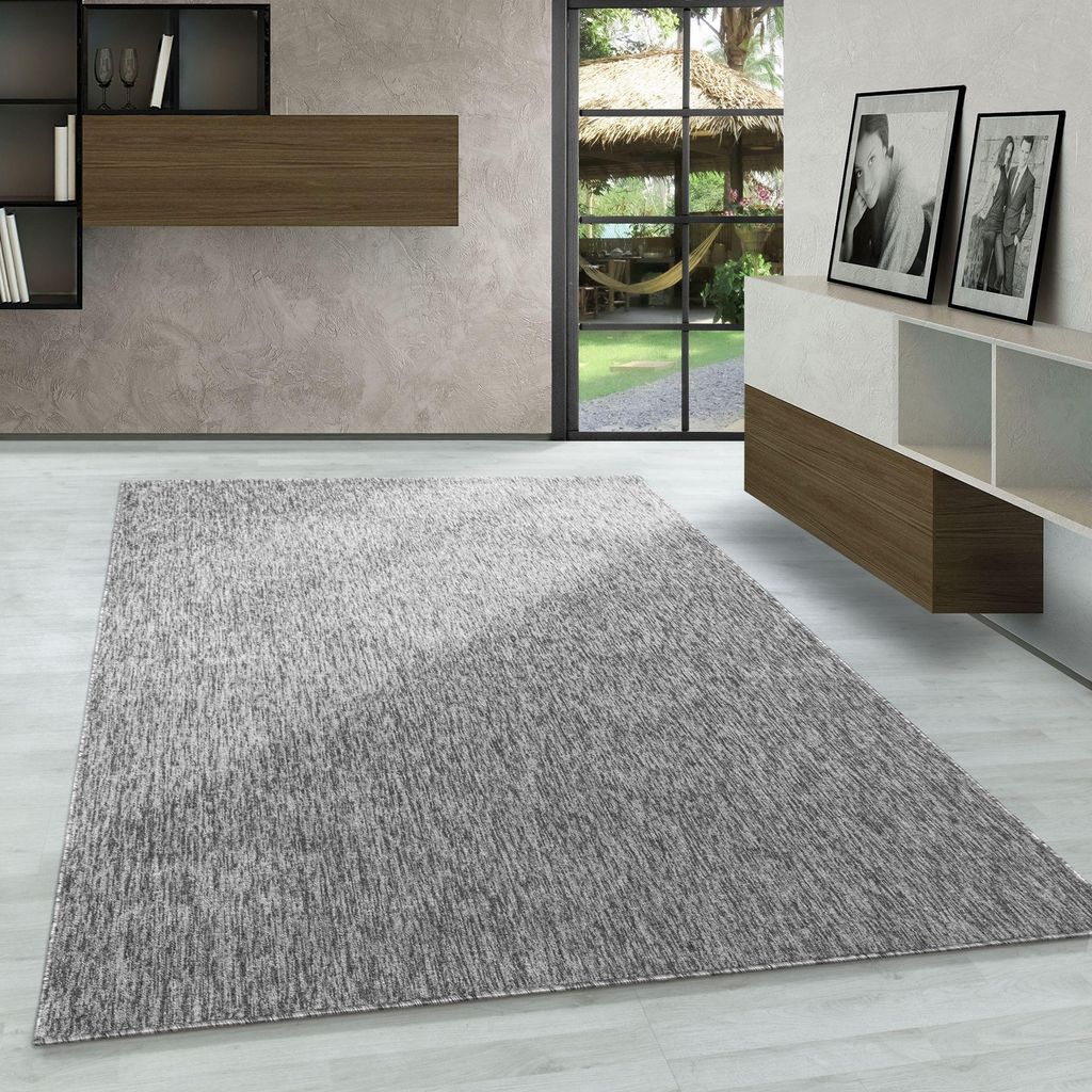 Carpetsale24 Schlingen-Teppich Kurzflor - Uni Design, Modern & Pflegeleicht fürs Wohnzimmer, Grösse: 120x170 cm