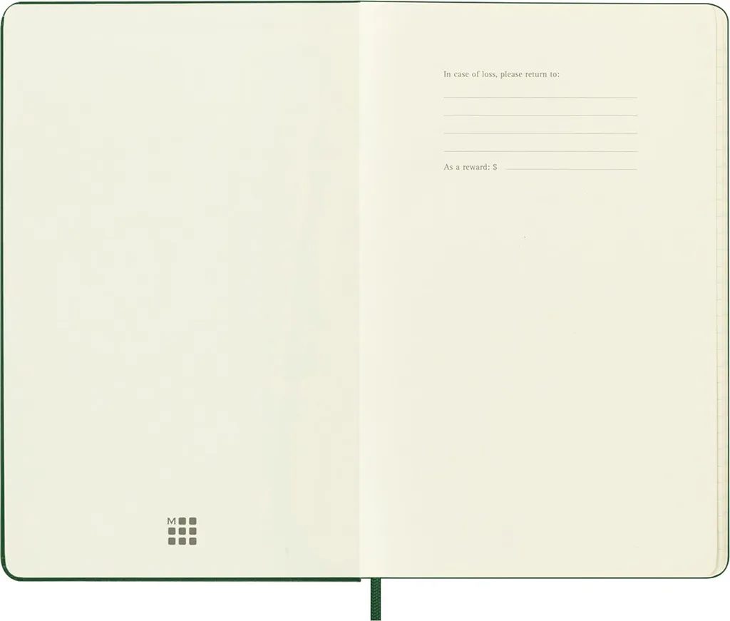 Carnet de notes Moleskine Holiday L/A5 Vert Myrte - Reliure Rigide - 3