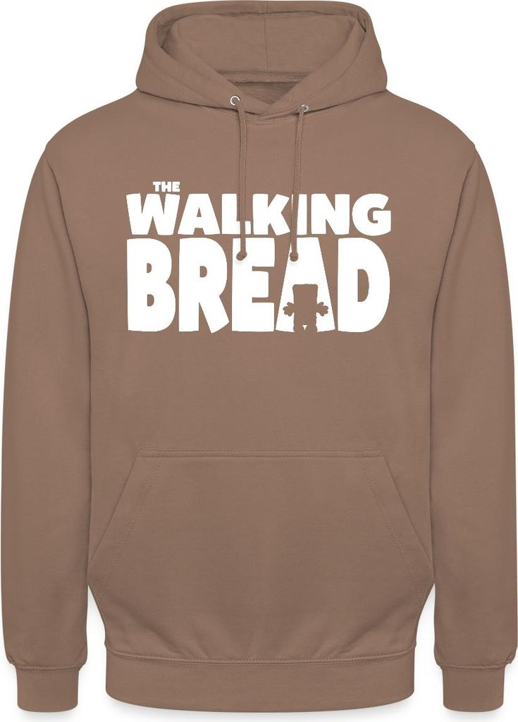 Spreadshirt Bernd Das Brot The Walking Bread In Weiß Uni Hoodie, L, Mokka