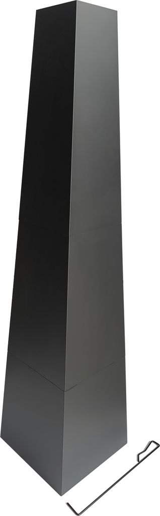 tepro Feuerstelle Bainbridge Pyramidenkamin mit Holzregal, inklusive Schürhaken