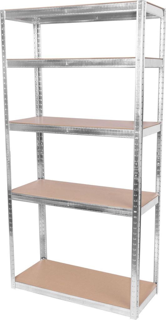 Regal Racks RAT40 MS, metaal, MDF, 5 planken, 1800x900x400 Productafbeelding 