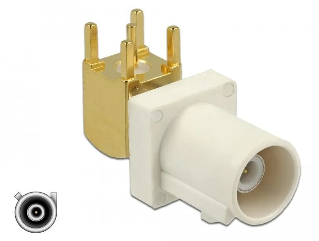 Connecteur FAKRA B plaqué or DeLOCK 89773 en acier haute qualité