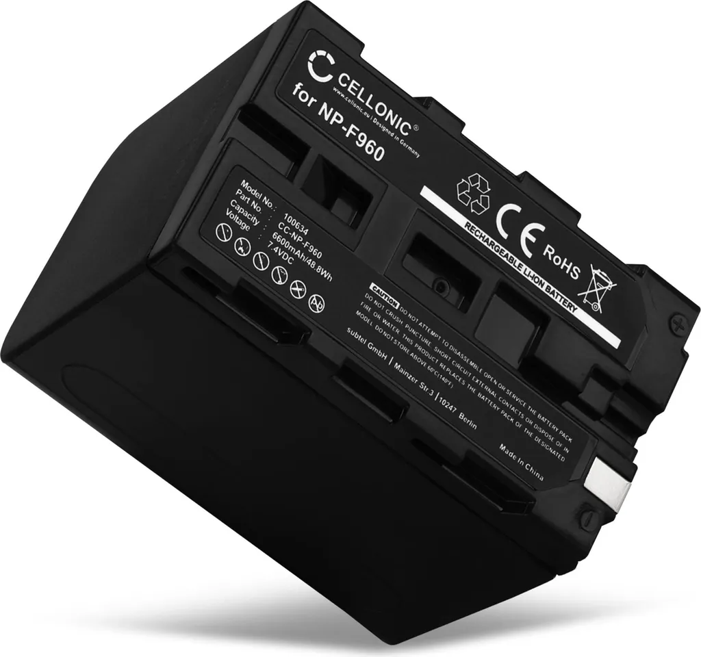 Batteria CELLONIC NP-F970 per Sony DCR-VX1000 | 6600mAh Alta Durata