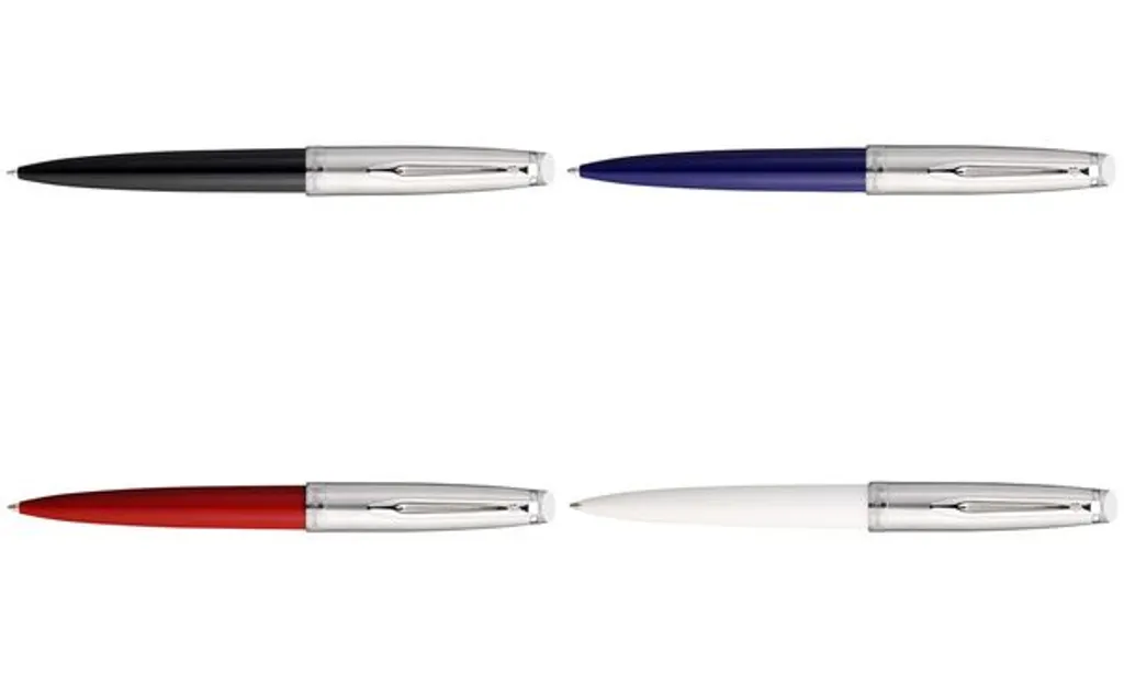 Stylo à bille Emblèmes Red C.C. rouge avec finitions chrome brillant - 2