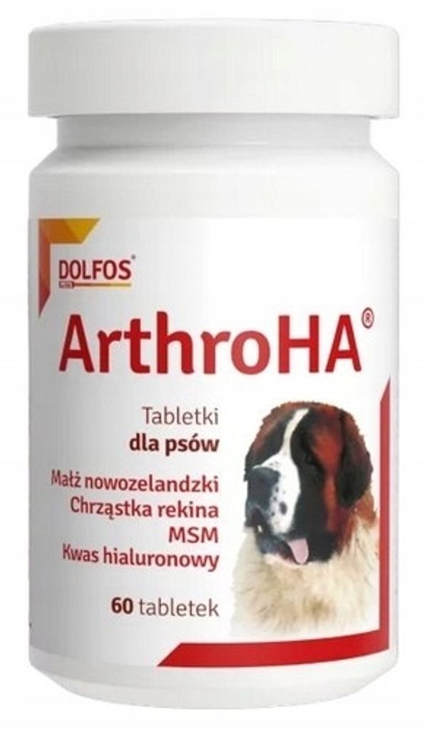 Dolfos Arthro HA 60 Tabletten ArthroHA Vitamine für Knochen und Gelenke für Hunde