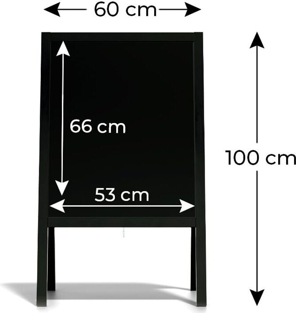 Reklamní áčko s křídovou tabulí 100x60 cm - voděodolné Obrázek produktu 14