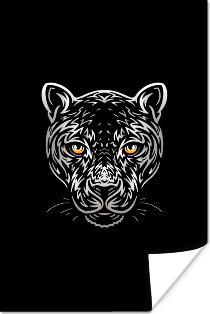 MuchoWow Poster Tiger - Bild - Tier 20x30 cm - Papierdruck