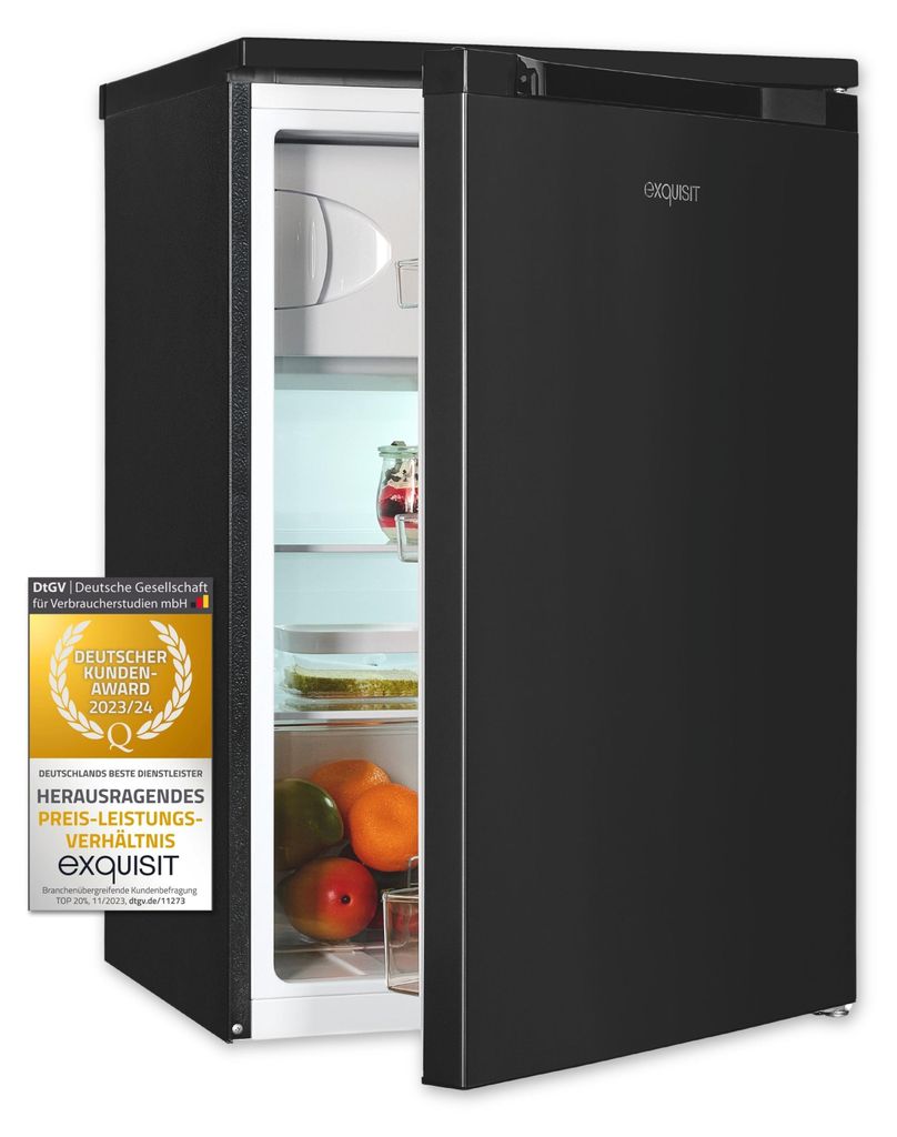 Exquisit Kühlschrank KS16-4-051C inoxlook-az | 107 L Produktbild 