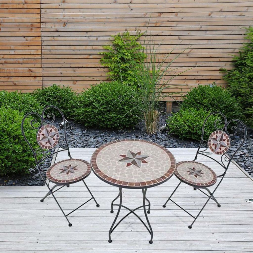 Balkonová souprava 3 ks Mozaika AMARILLO Obrázek produktu 