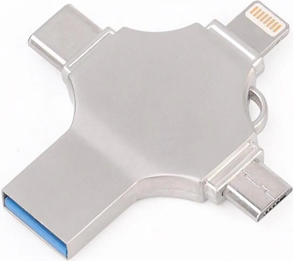 Allteq 256 Go Clé USB Double Port pour Transfert Smartphone vers Ordinateur