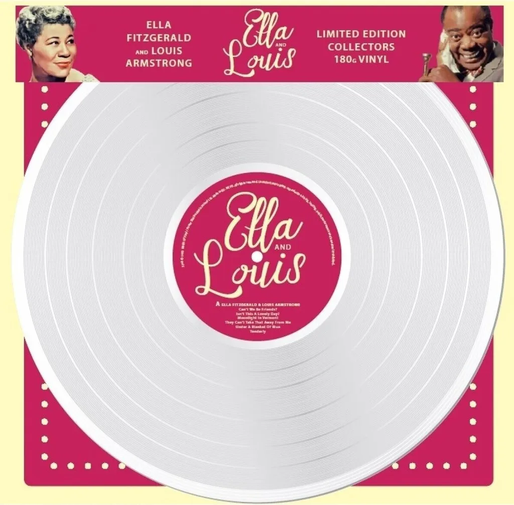 Ella & Louis Vinyle Blanc Fitzgerald Armstrong Anti-Bruit Neuf LP