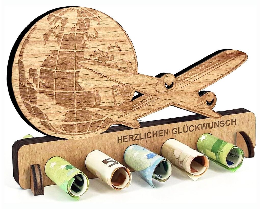 Holzgeschenk für Taufe, Geburtstag, Reisen, Freunde, Familie, Dekorationsartikel
