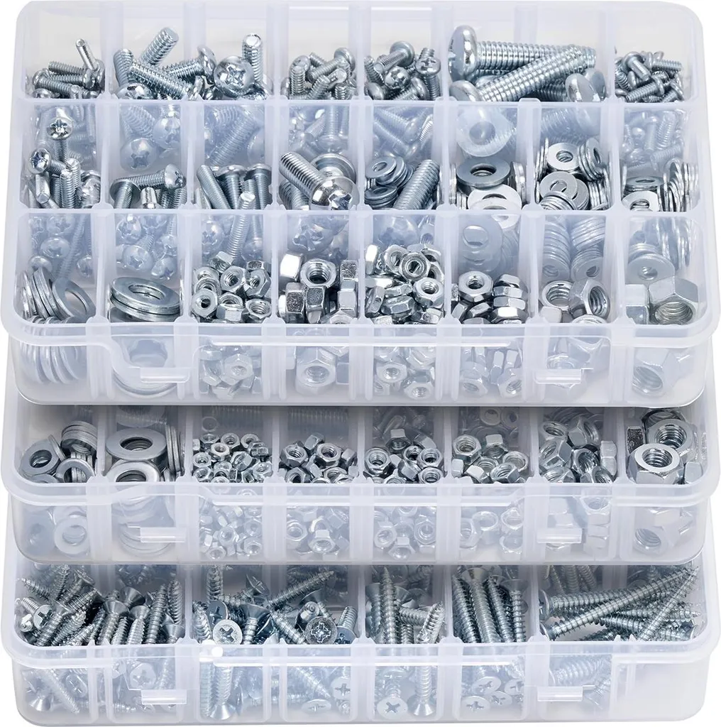 Visserie M3 à M8 métrique et pouces : fini les vis manquantes 2250 pcs