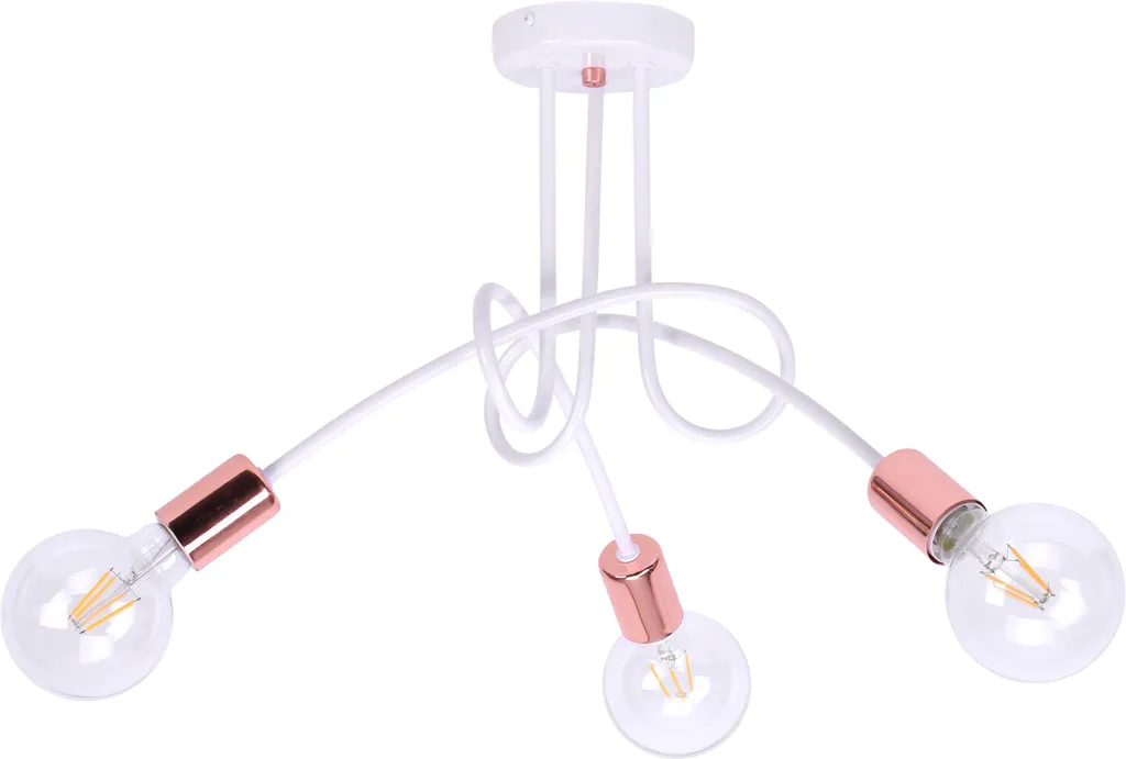 Suspension salon cuivre style loft pour illuminer une table basse