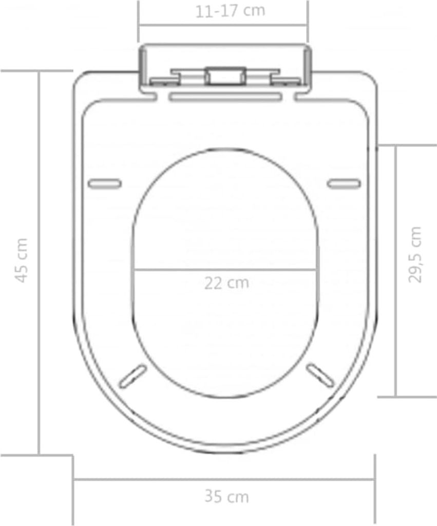 vidaXL Toilettensitz mit Absenkautomatik und Quick-Release Produktbild 7