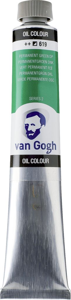 Van Gogh Ölfarbe Tube 60 ml Permanentgrün Dunkel 619