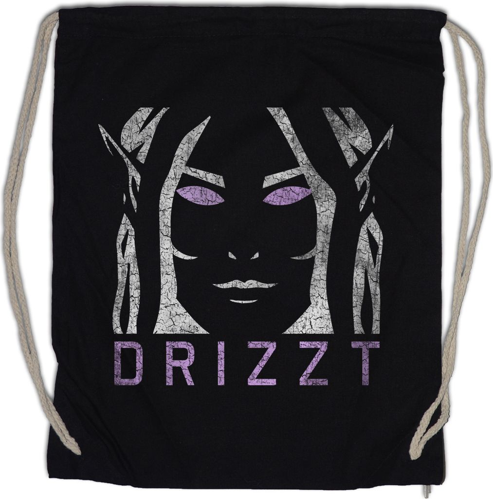 Urban Backwoods Dark Elf Face, Turnbeutel, Farbe: Schwarz