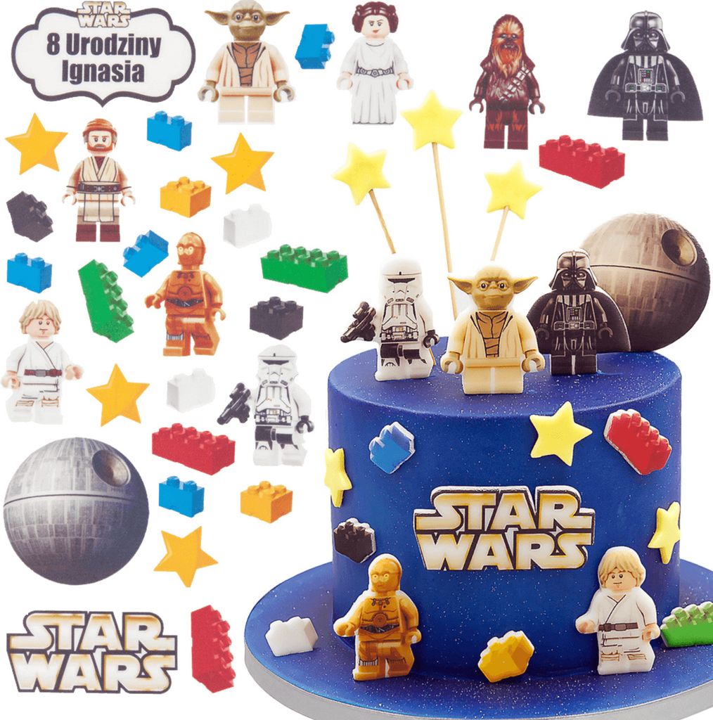 Sweetfanaberia | Dekorácie na tortu LEGO STAR WARS - 30 Obrázok produktu