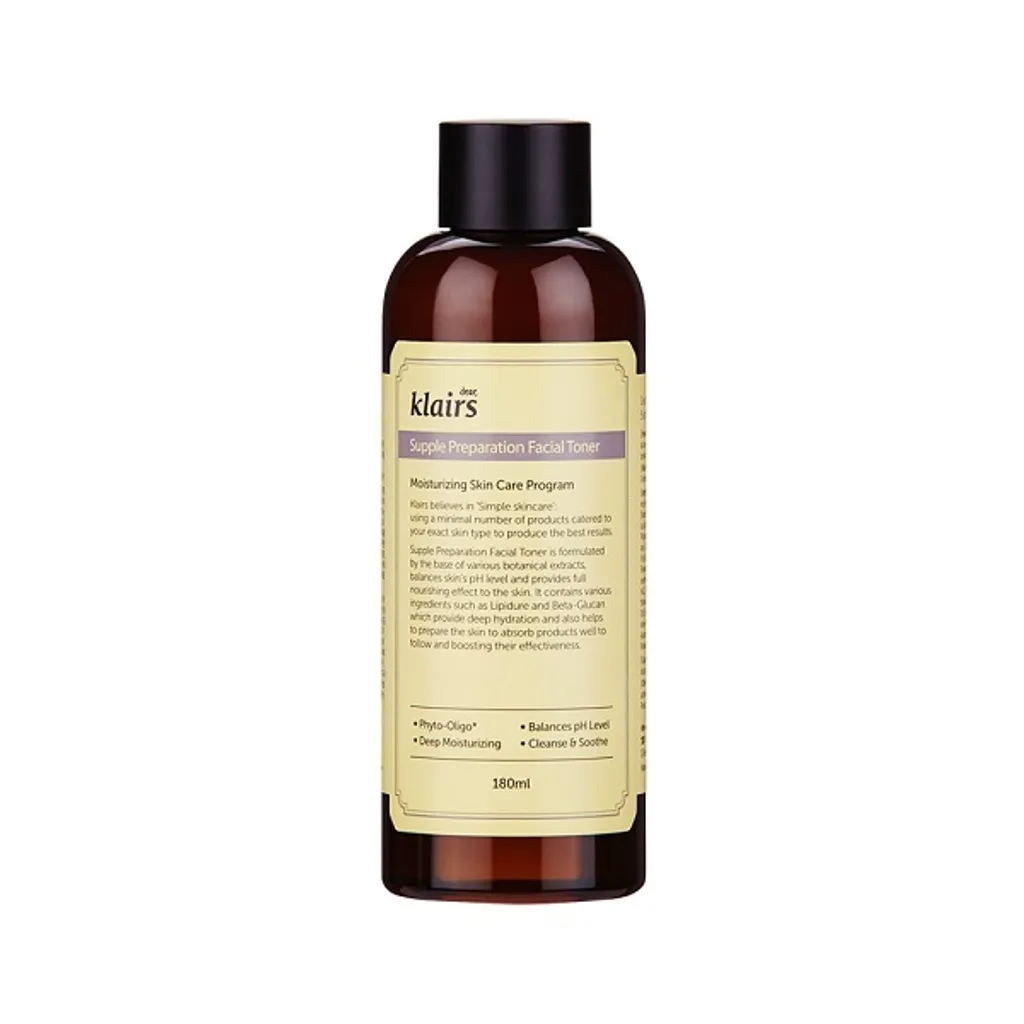 Lotion Tonique Visage Hydratante Klairs 180ml pour un Teint Lisse et Doux