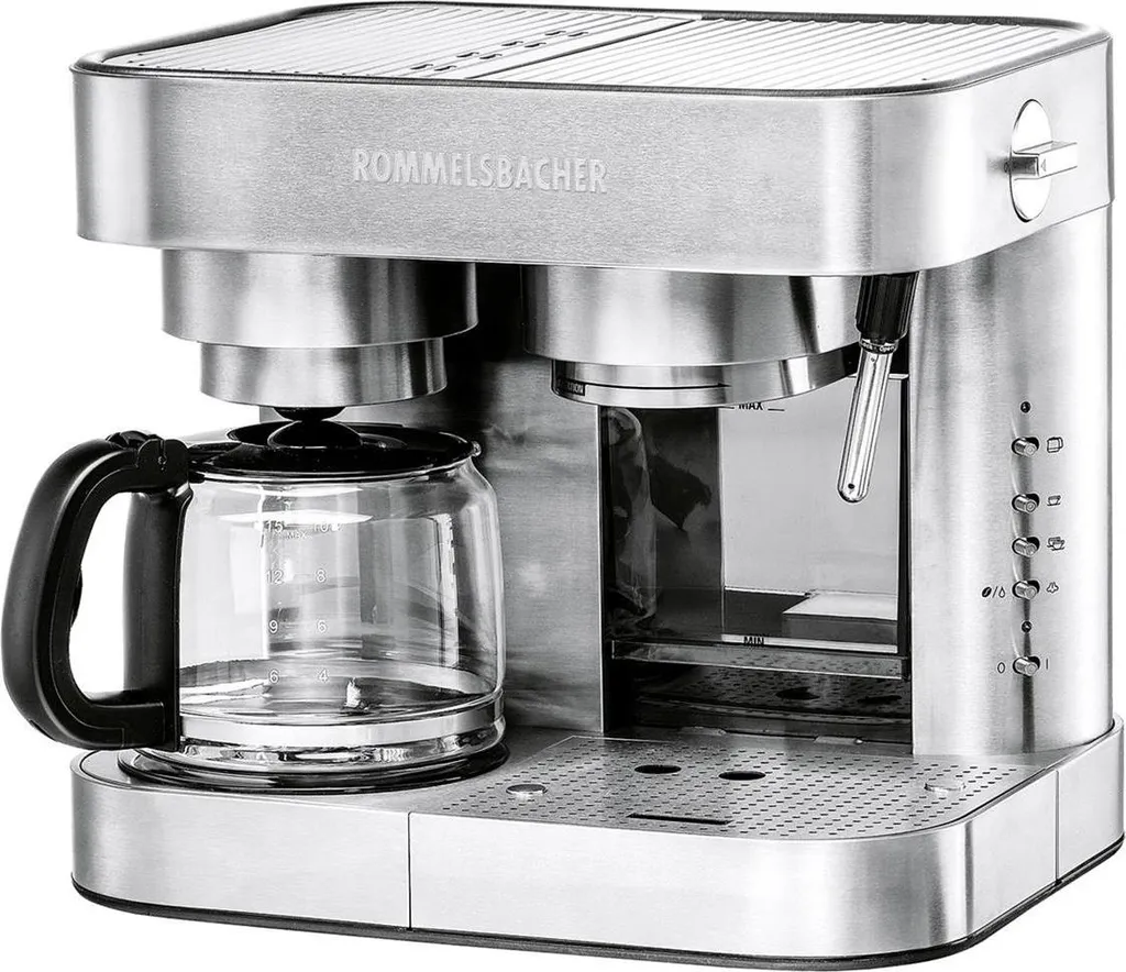 Machine à café familiale Rommelsbacher EKS 3010 pour expresso et filtre