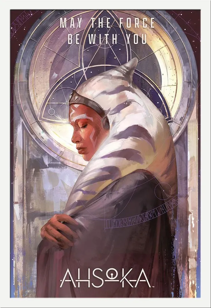 Idea Regalo Star Wars: Poster Ahsoka + Cornice Shinsuke Bianco Chic