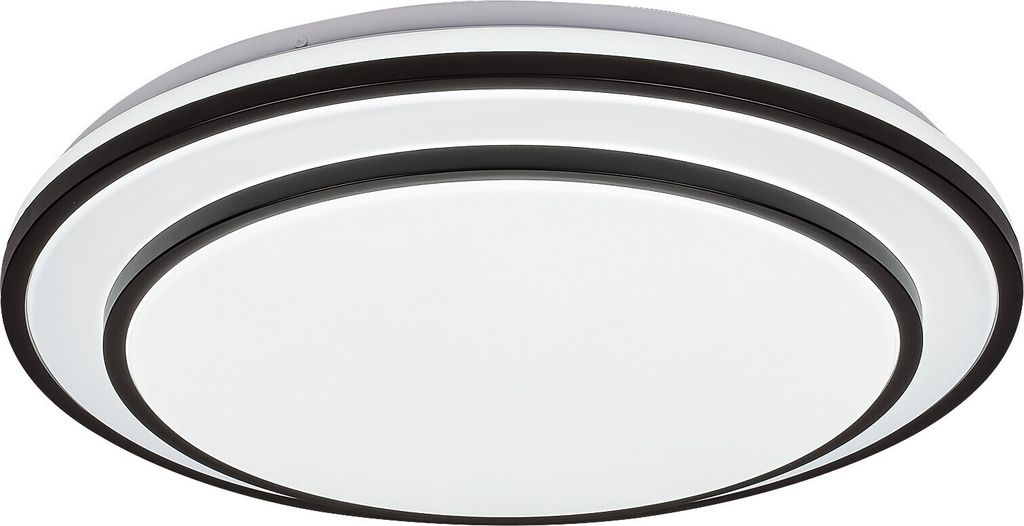Rabalux 2130 Deckenleuchte Lupita, 40W, 2700lm, schwarz-weiß, rund, dimmbar, ø490mm